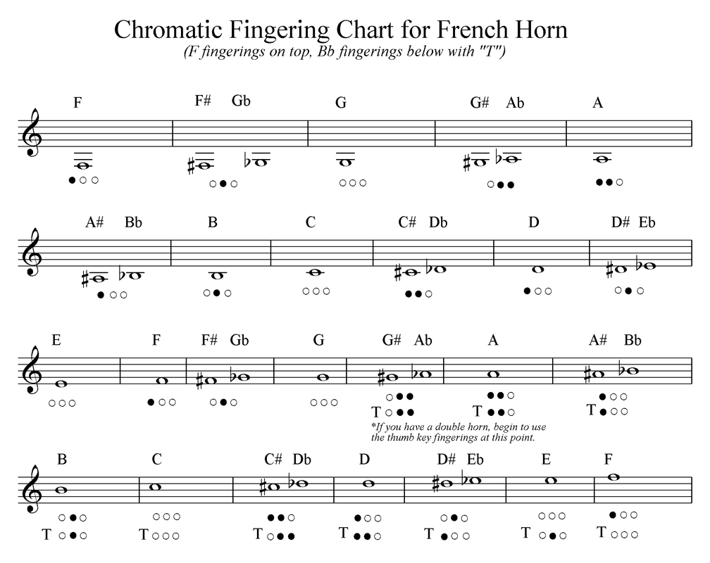 F Horn Chart